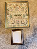 Front view of both framed pieces