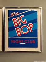 Framed silkscreen print showing full artwork and frame