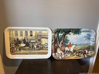 Both trays side by side to show overall designs and relative size