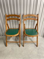 Front view of both folding chairs