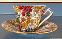 Royal Winton Marguerite floral chintz cup and saucer