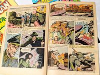 Open interior pages showing artwork and text