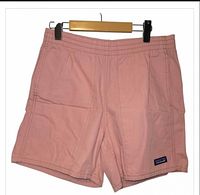 Front view dusty pink Patagonia Baggies shorts