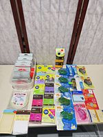 Full lot overview on table