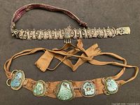 Full view of both chokers showing overall design and materials
