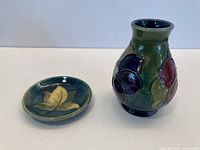 Vase and dish together