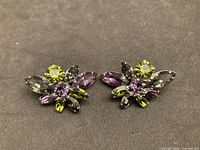 Front view showing rhinestone colors and arrangement