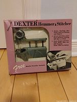 Front view of Dexter Automatic Hemmer & Stitcher box