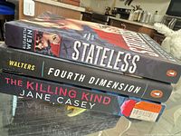 Stack view showing spines of all three titles