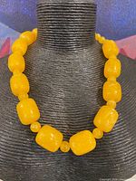 Full view of necklace on display bust