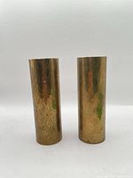 Full view of both brass vases