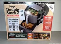 Retail box front showing model details, capacity and features