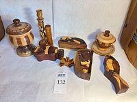 All items in lot arranged together