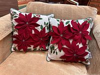 Both pillows displayed on couch showing overall design