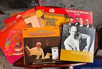 Front view showing Canadian Brass, Horowitz box set and others