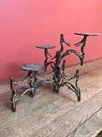 front angled view showing overall branch structure and three platforms