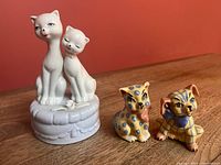 Group shot of all three figurines