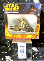 Front of sealed model kit box showing artwork, branding and skill level