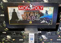 Front of Star Wars Monopoly Classic Trilogy Edition box