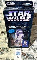 Front of Estes Star Wars R2-D2 flying model rocket box