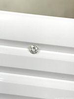 Diamond top view showing cut and brilliance