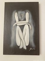 Frontal view of full painting showing composition and signature