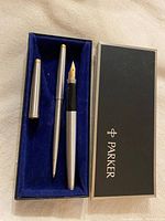 Pen, cap, and box overview