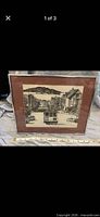 Full view of framed print showing entire image and frame