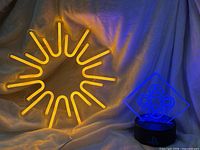 Both lights side by side illuminated