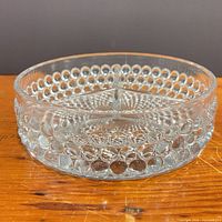 Side view showing hobnail pattern and divider