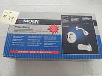 Box front showing Moen Posi-Temp branding, model 82683 and product images