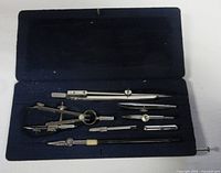 Entire open case showing all instruments