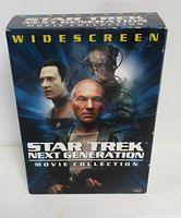 Front of boxed Star Trek Next Generation Movie Collection widescreen DVD set