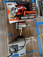Boxed Black & Decker Cyclone sander with Powr Kraft saw beneath