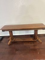 Full view of console table front