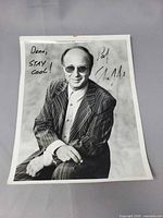 Front of signed Paul Shaffer photograph showing inscription and signature