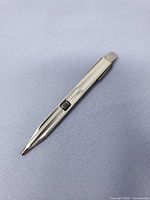 Full view of flat metal mechanical pencil