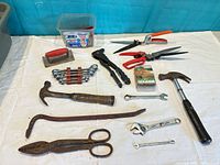overview of all tools and hardware on table
