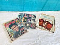 Magazine, card pages, scrapbook overview