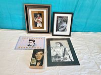 Group shot of all Elvis memorabilia items