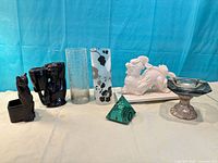 Group shot of all seven decorative items
