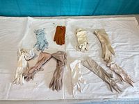 All gloves laid out by colour and style