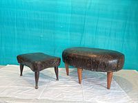 Both ottomans side by side front view