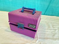 Closed purple Sassaby case