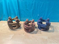 Front view of all three Circle of Friends holders