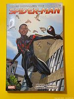 Front cover showing title and Miles Morales artwork