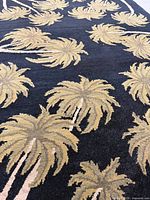 Angled detailed shot of multiple palm fronds