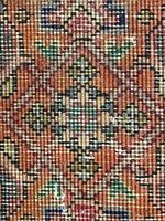 Close-up of knotting and pattern detail