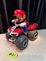 Front left view of Mario Kart Carrera RC quad bike