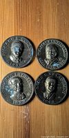 Obverse view showing four Prime Minister portrait medallions